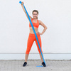 Taśma guma oporowa fitness MEDIUM niebieska 0.4 mm / SMJ sport EX040