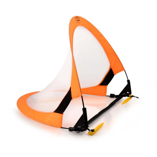 Bramka piłkarska treningowa pop-up - pomarańczowa (S) 76x45x45 cm